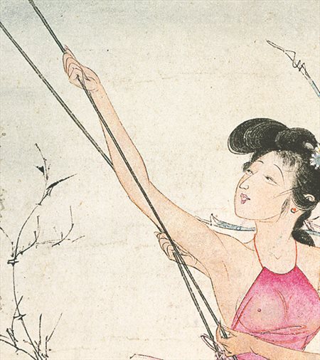 乌审旗-胡也佛的仕女画和最知名的金瓶梅秘戏图